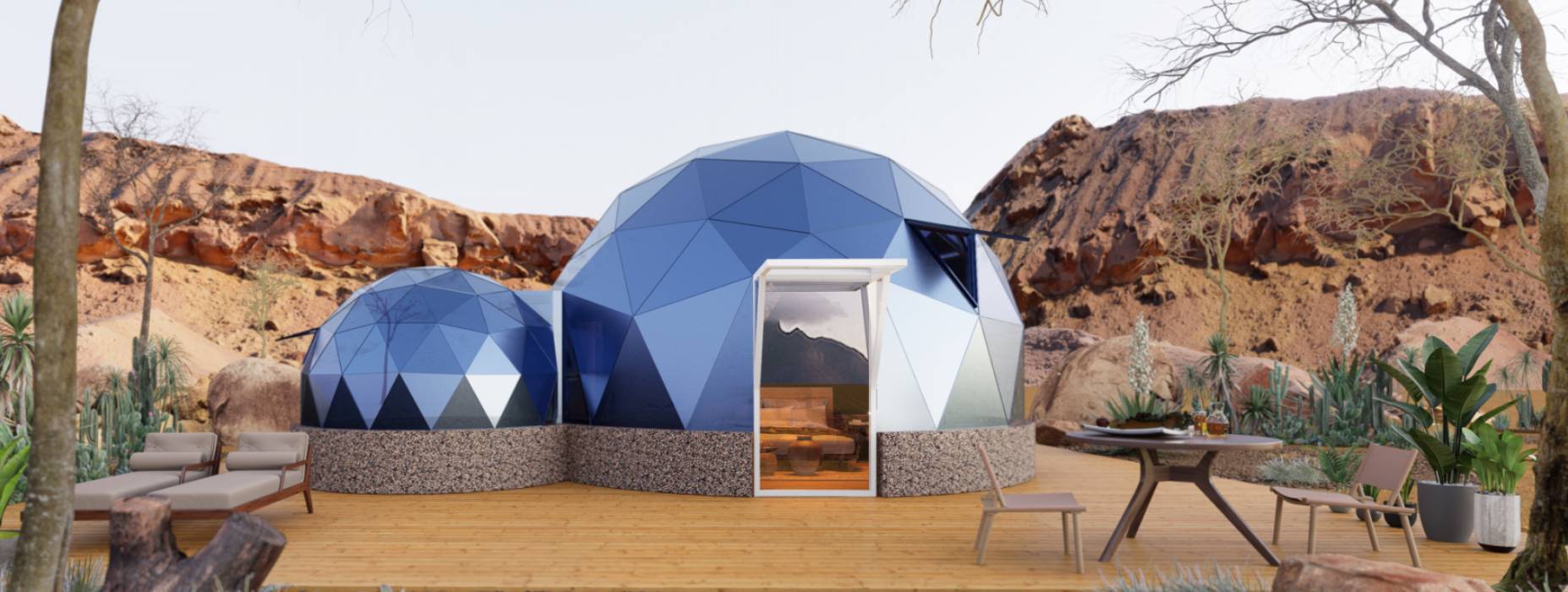 屏南县球形智能光伏玻璃星空房